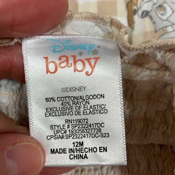 Disney baby lady and the tramp summer sleeveless romper 12m - Picture 7 of 7